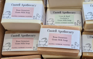NEW  Rose Geranium Goat's Milk Soap - Castell Apothecary