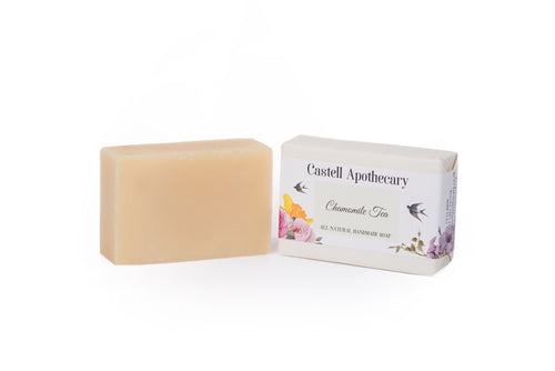 Castell Apothecary Chamomile Unscented Natural Handmade Soap