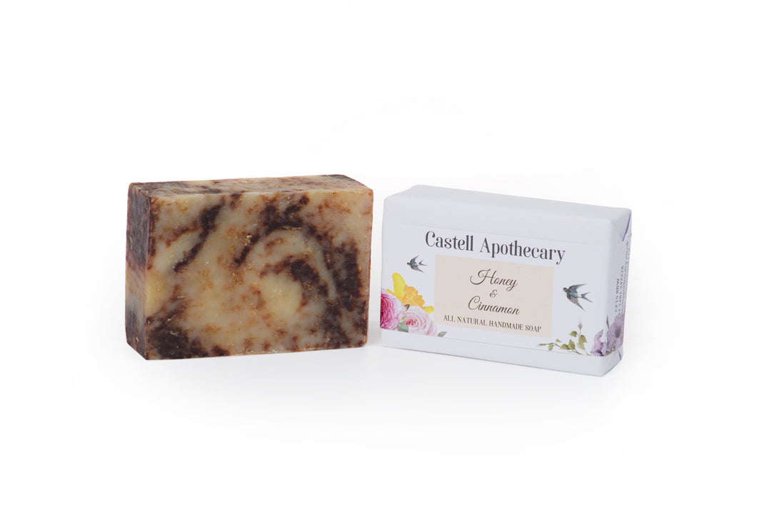 Castell Apothecary Honey & Cinnamon Natural Handmade Soap