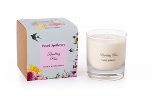 Castell Apothecary Rambling Rose Candle in a Glass