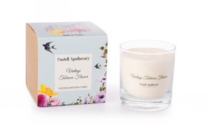 Castell Apothecary Vintage Tobacco Flower Candle in a Glass